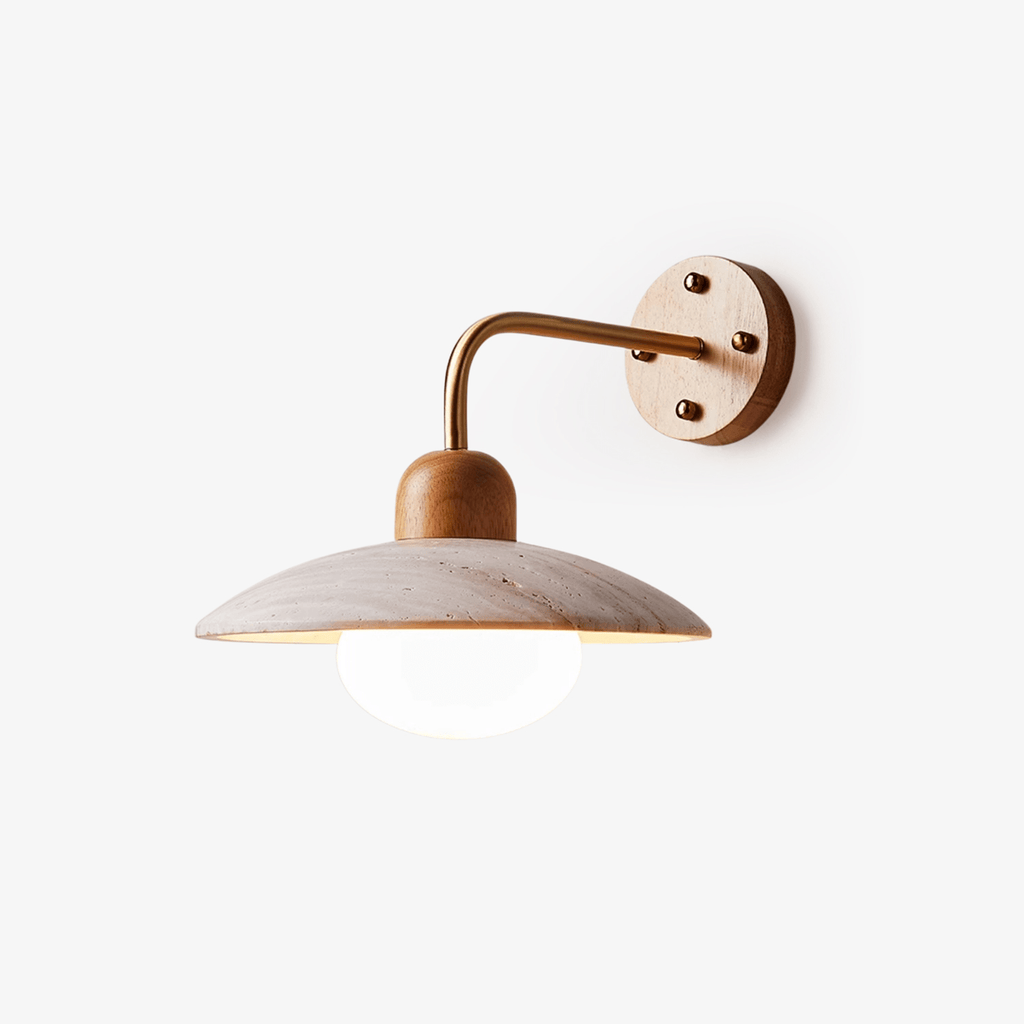dome-arm-wall-lamp-anzaz-Gold & Yellow Travertine-1