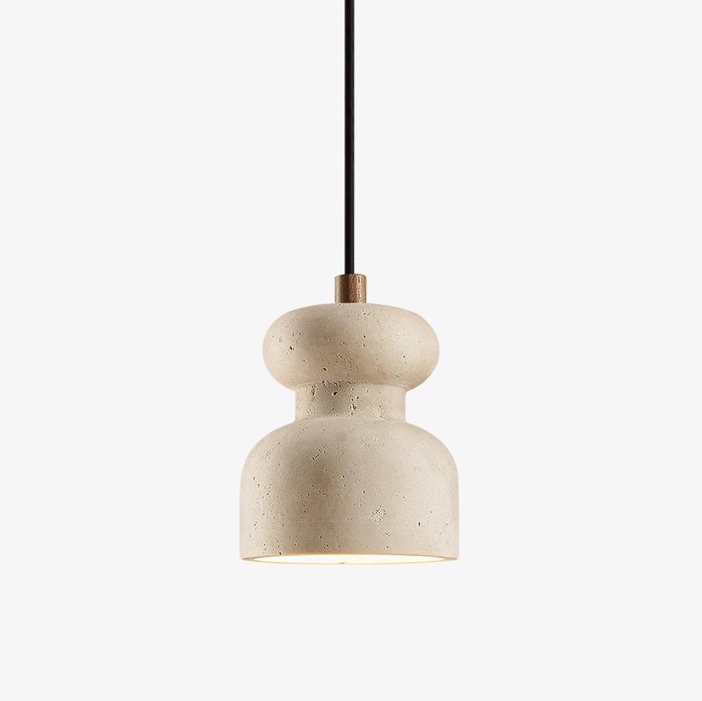 textured-travertine-gourd-pendant-light-anzaz-Yellow Travertine-1