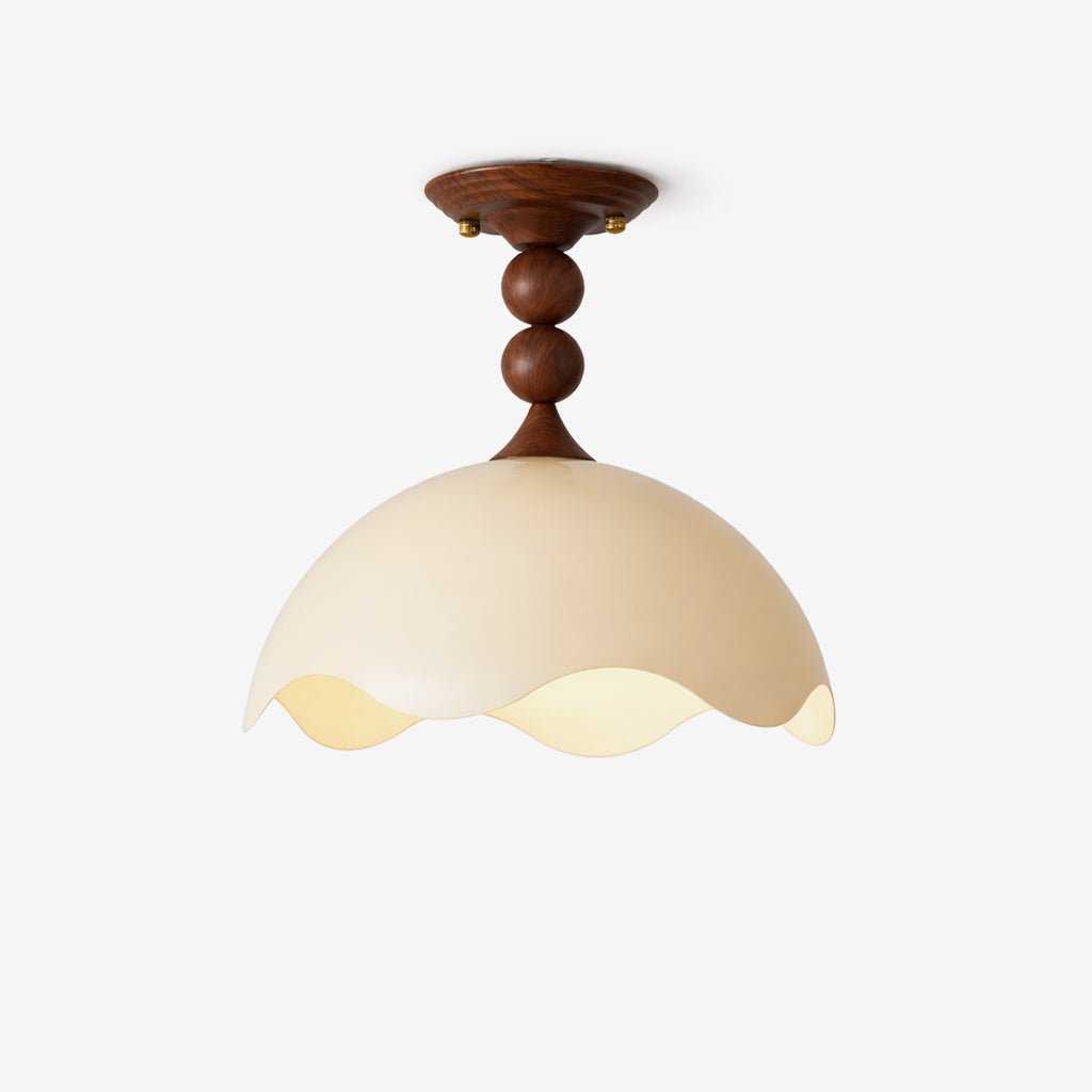 liora-scallop-ceiling-light-anzaz-Walnut Wood Grain Hydrographics & Beige-1