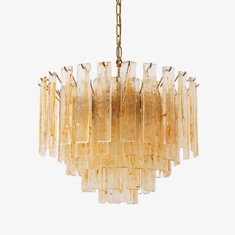 golden-amber-murano-glass-chandelier-anzaz-Amber & Gold-1