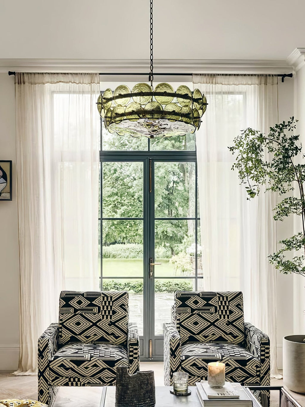 solaris-disc-chandelier-anzaz-White & Gold-9