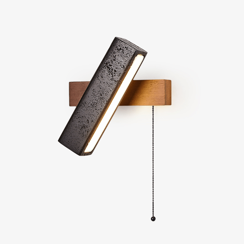 stellar-pivot-sconce-anzaz-Black Travertine & Walnut Wood-1