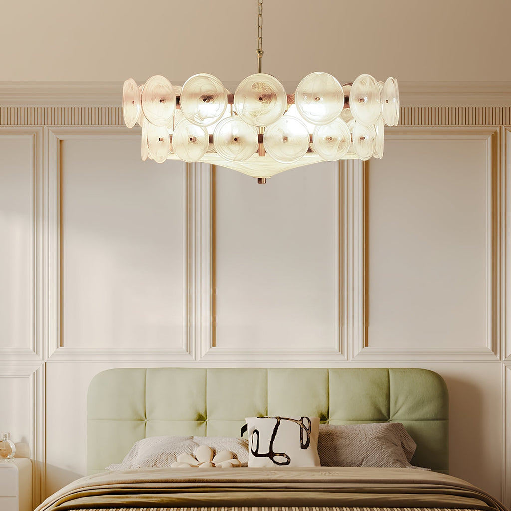 solaris-disc-chandelier-anzaz-White & Gold-6