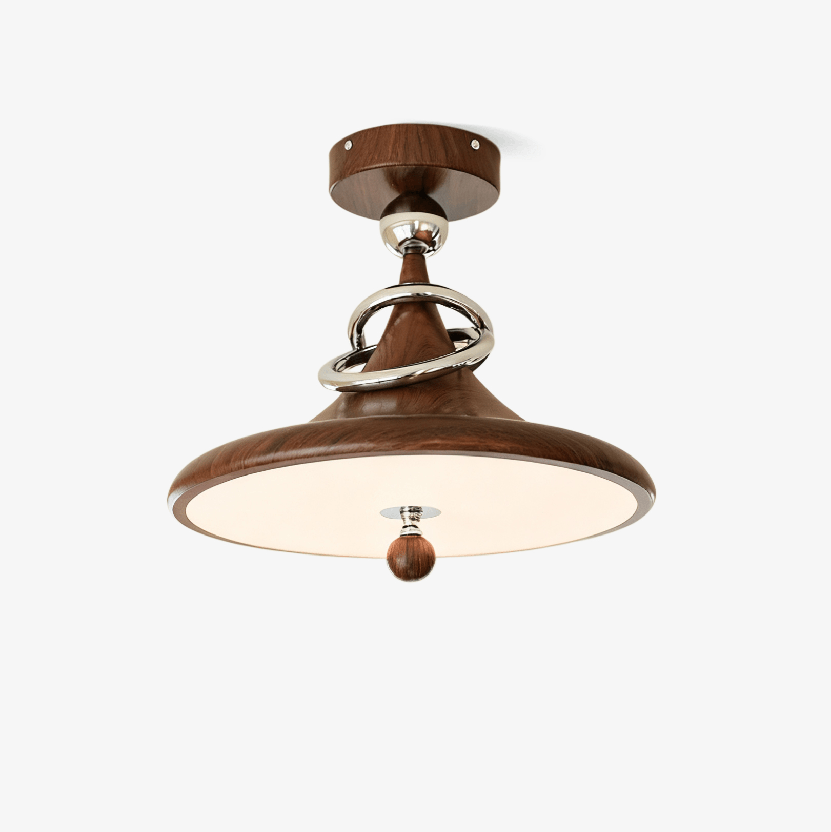 whirl-ceiling-lamp-anzaz-Water transfer walnut grain finish & Chrome-1