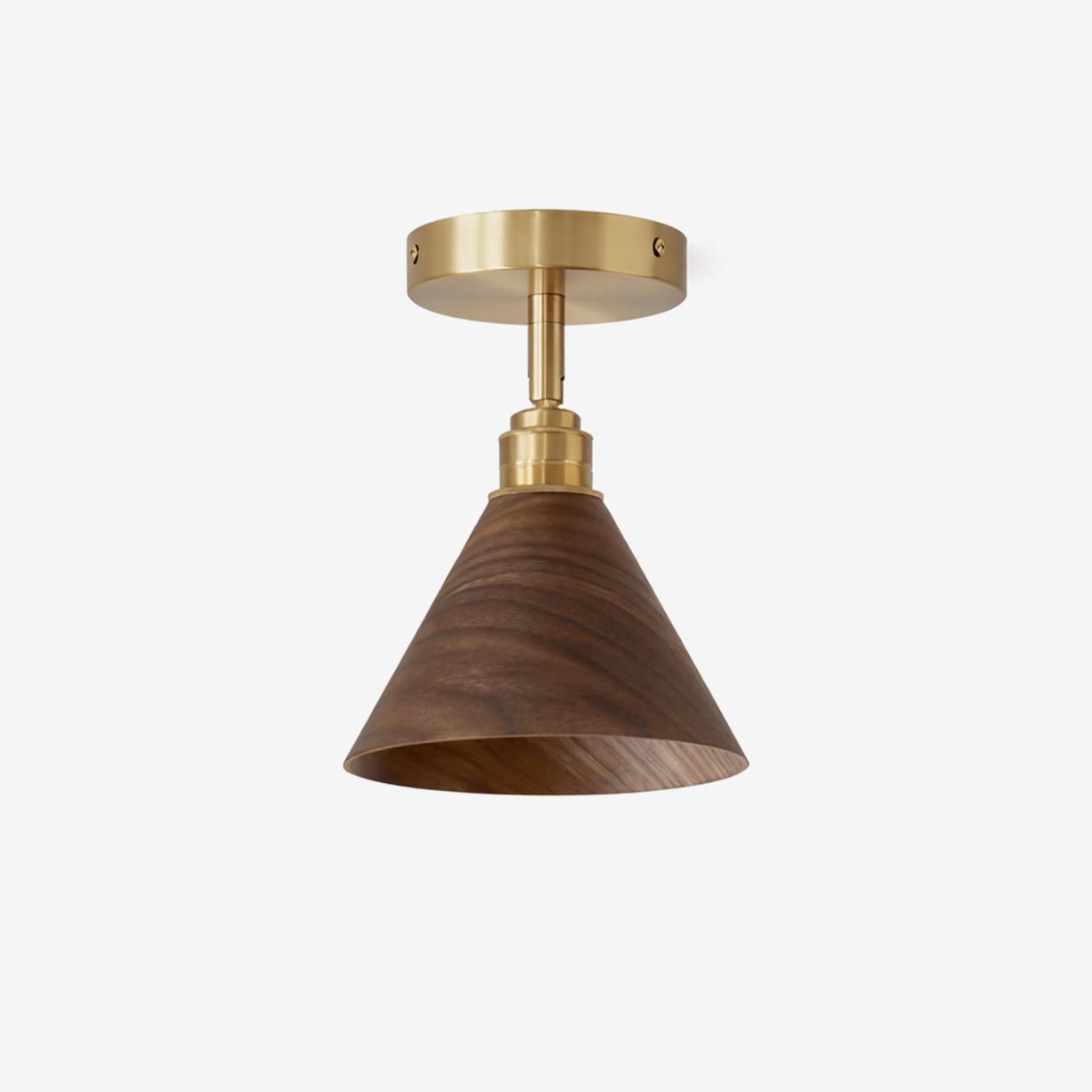 cone-semi-flush-ceiling-light-anzaz-Wood Color & Gold-1