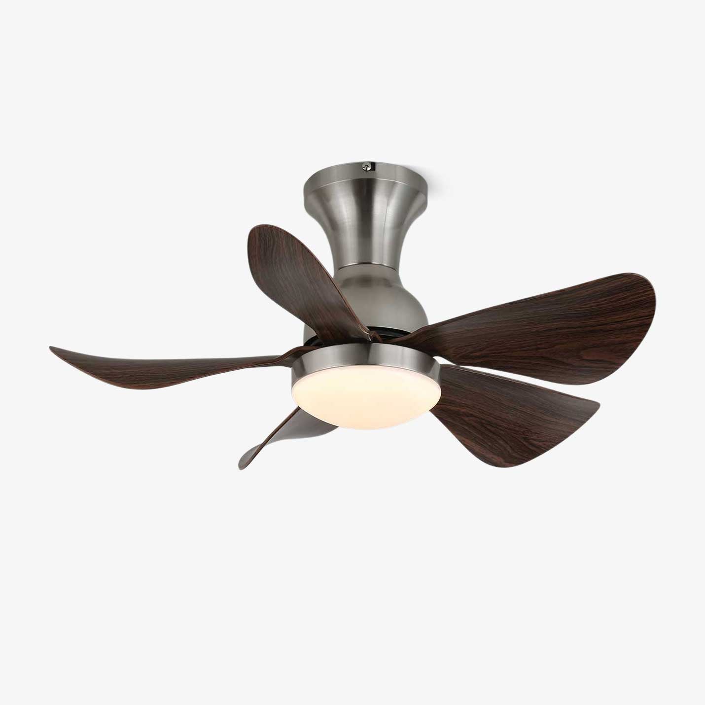 breezenest-compact-ceiling-fan-light-anzaz-Walnut Wood Grain & Nickel-1