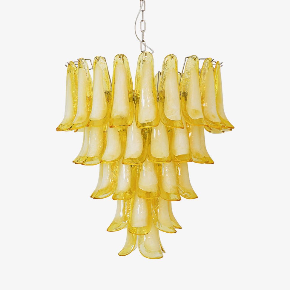wave-murano-glass-chandelier-anzaz-Nickel & Yellow-1