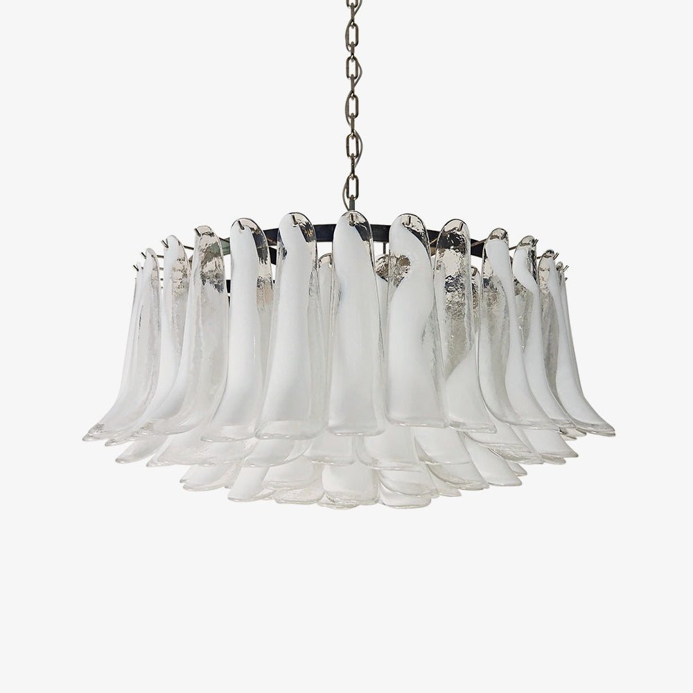 petal-frosted-white-murano-chandelier-anzaz-Nickel & White Jade-1