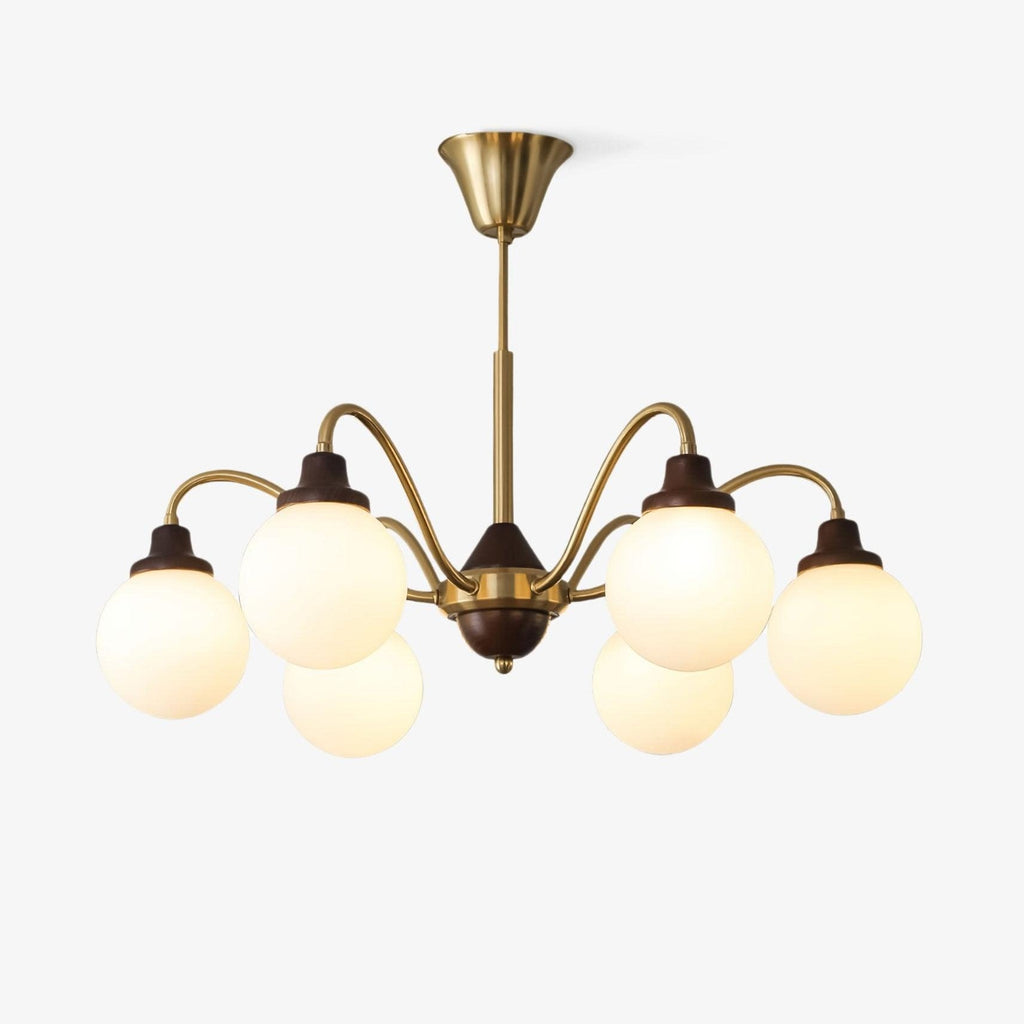 solid-wood-magic-bean-chandelier-anzaz-Gold & White-1