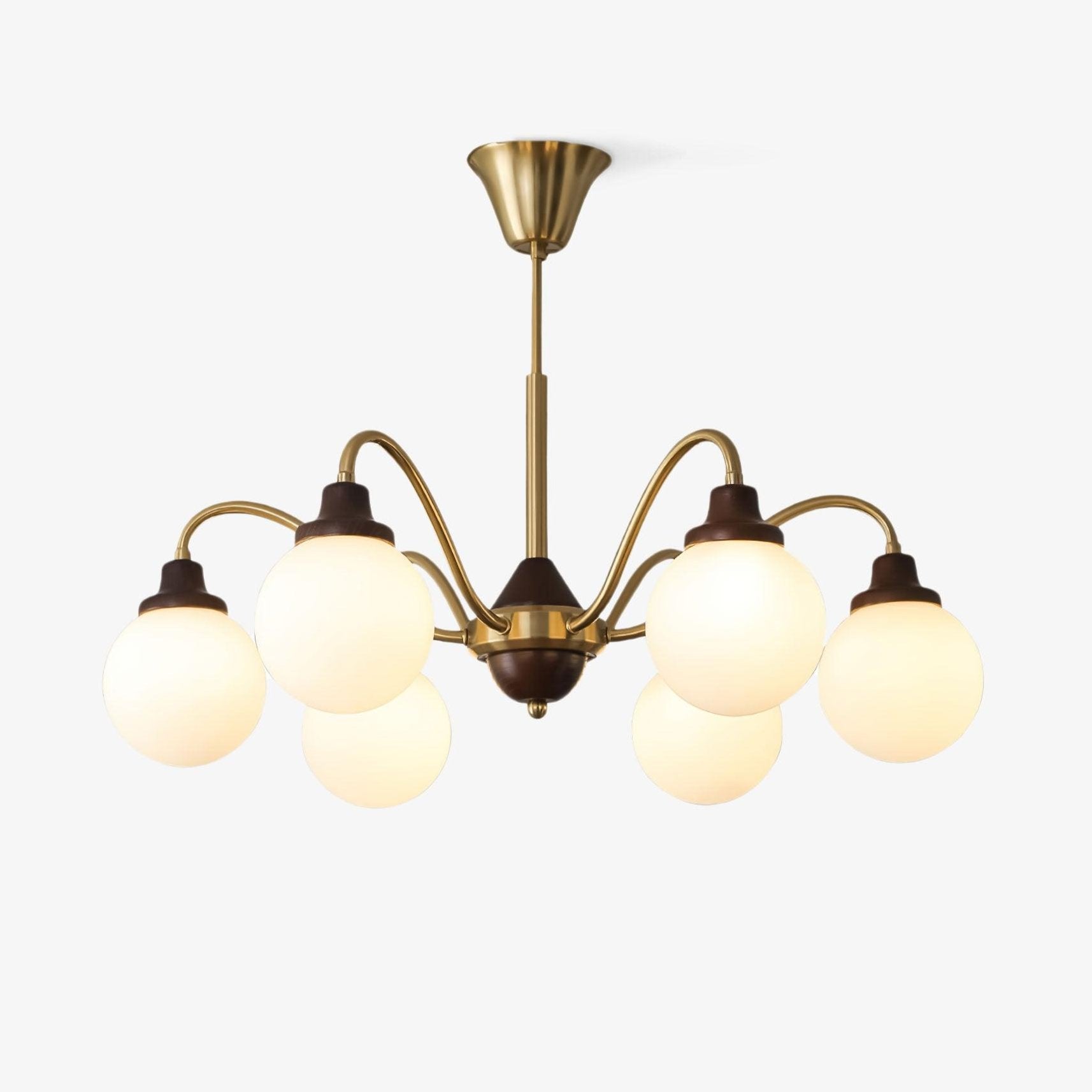 solid-wood-magic-bean-chandelier-anzaz-Gold & White-1