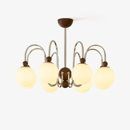 aurora-loop-chandelier-anzaz-Walnut Hydrographic Finish & White-1