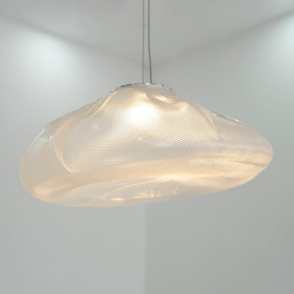 blown-glass-mesh-pendant-light-anzaz-Amber glass-7