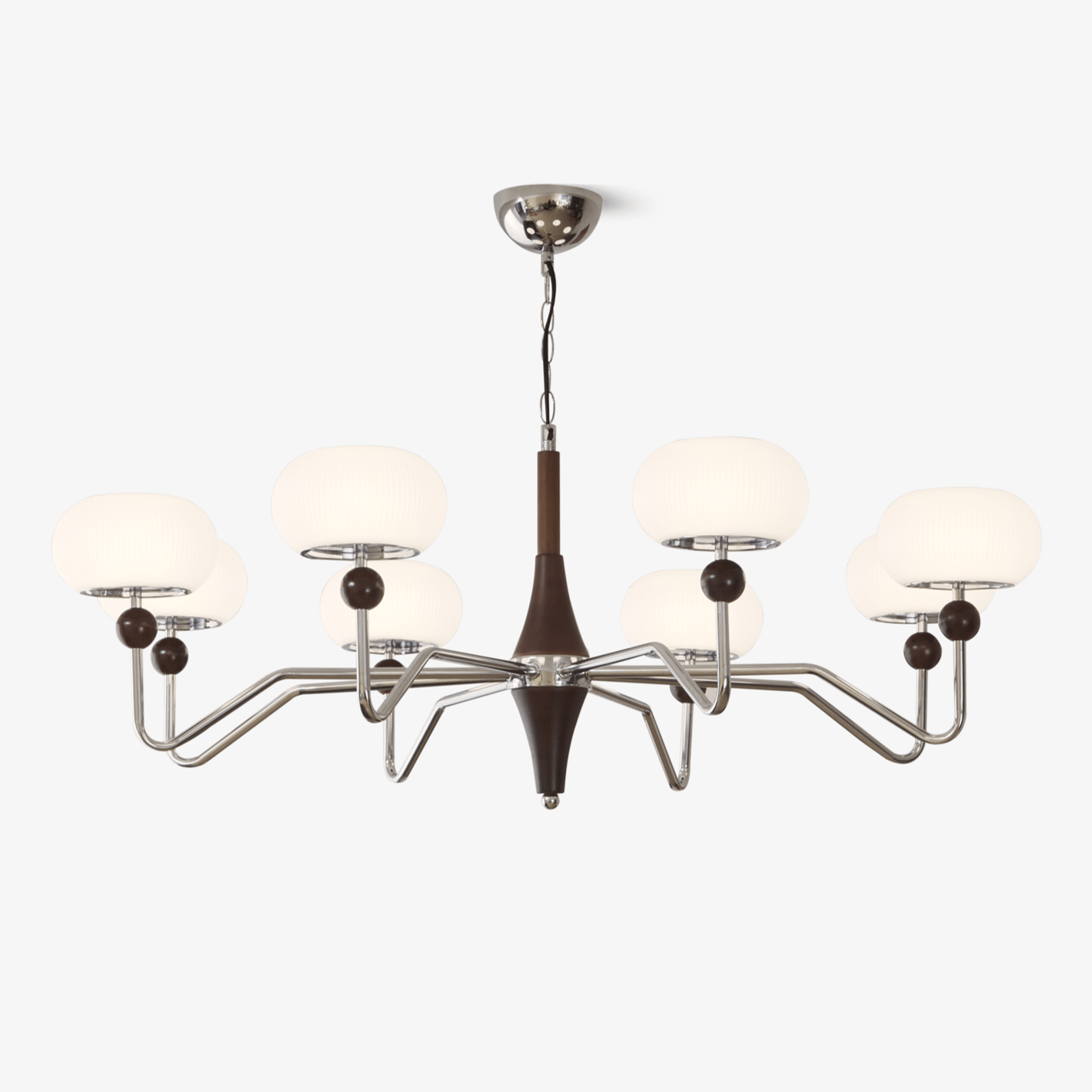 nimira-chandelier-anzaz-Walnut color & Chrome & White-1