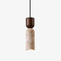 velora-column-pendant-lamp-anzaz-Walnut Wood &  Yellow Travertine-1