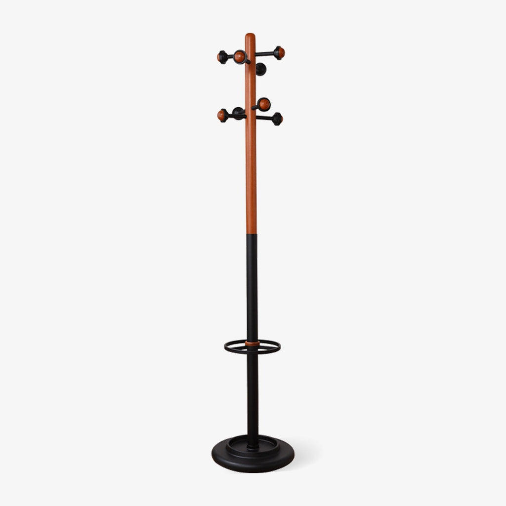 nordic-wooden-coat-rack-anzaz-Walnut color & Black-1