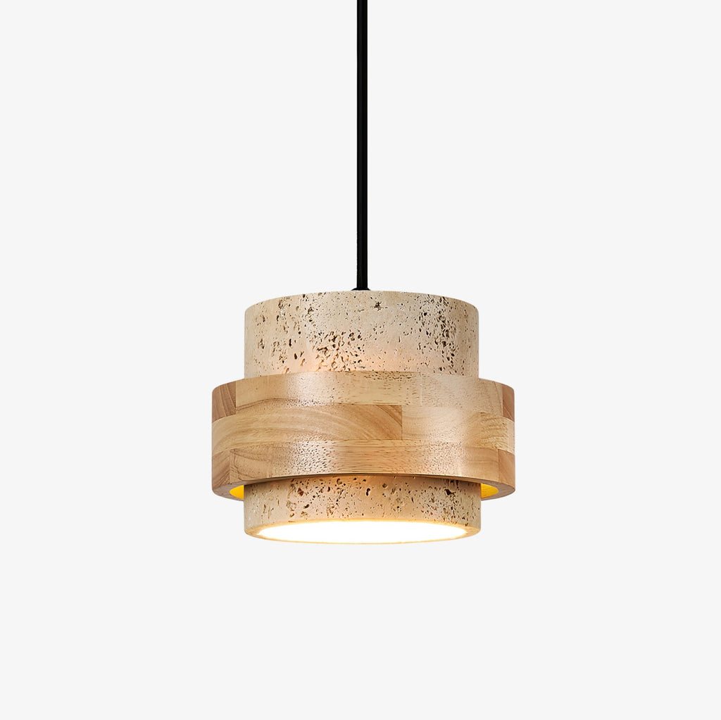 liora-travertine-pendant-light-anzaz-Wood Color & Yellow Travertine-1