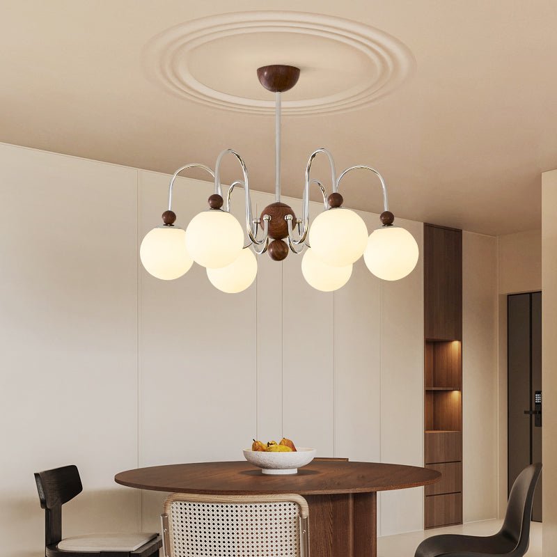 aurora-loop-chandelier-anzaz-Walnut Hydrographic Finish & White-2