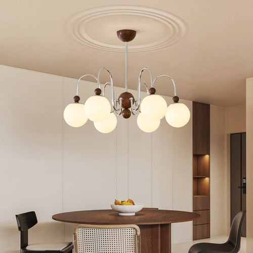 aurora-loop-chandelier-anzaz-Walnut Hydrographic Finish & White-2