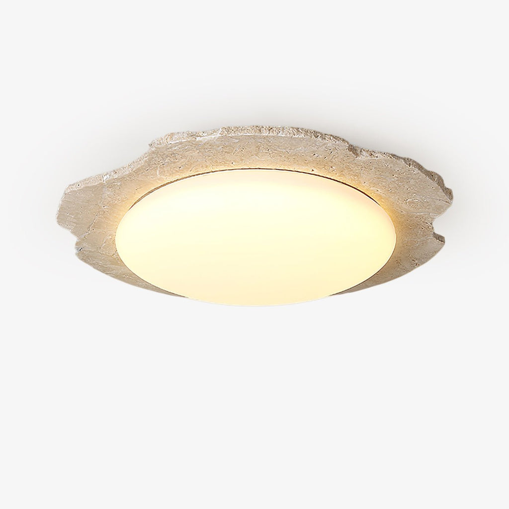 crater-halo-ceiling-light-anzaz-Yellow Travertine & White-1