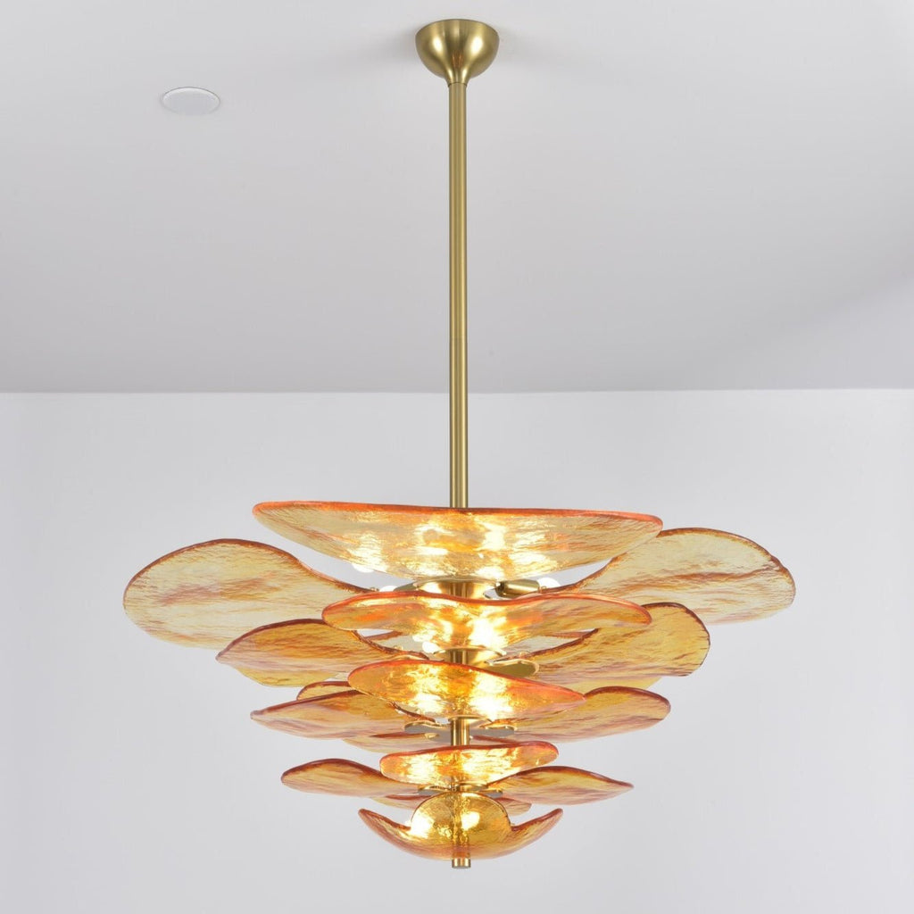 golden-petals-murano-chandelier-anzaz-Amber & Gold-8
