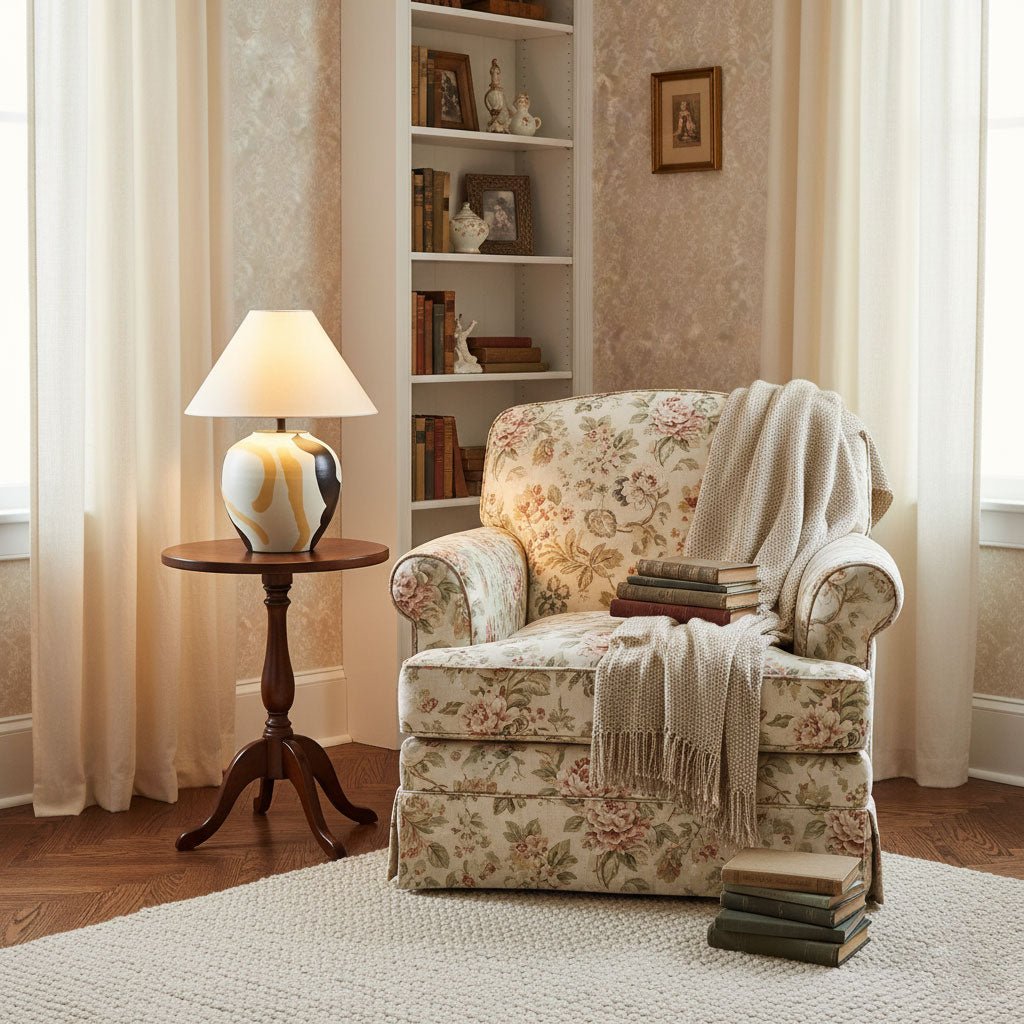 abstract-pattern-ceramic-table-lamp-anzaz-Terracotta color & Beige-4