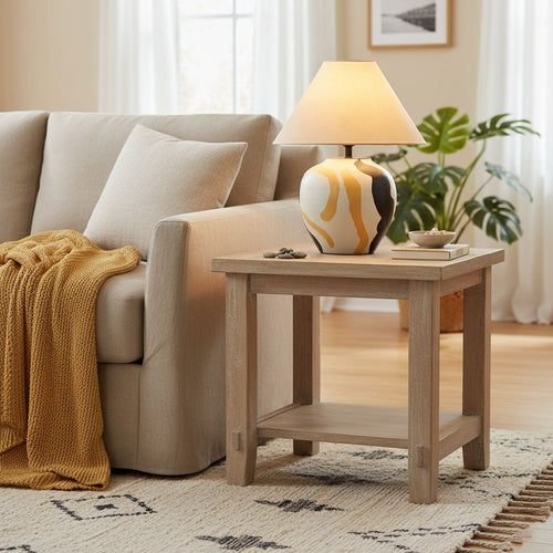 abstract-pattern-ceramic-table-lamp-anzaz-Terracotta color & Beige-2