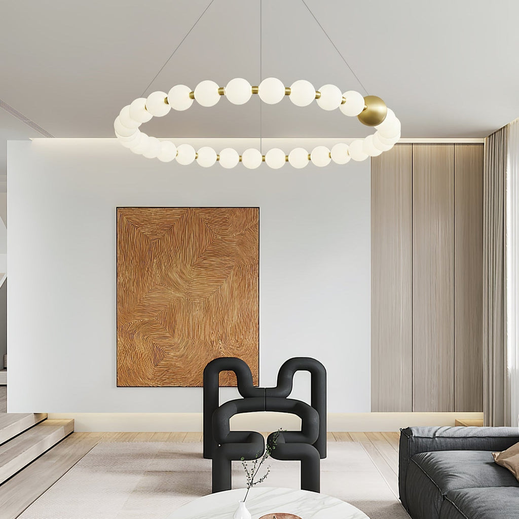 acrylic-pearls-chandelier-anzaz-Brass & White-11