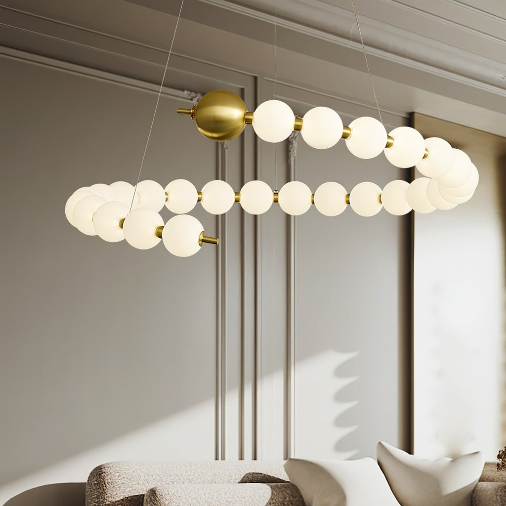 acrylic-pearls-chandelier-anzaz-Brass & White-6