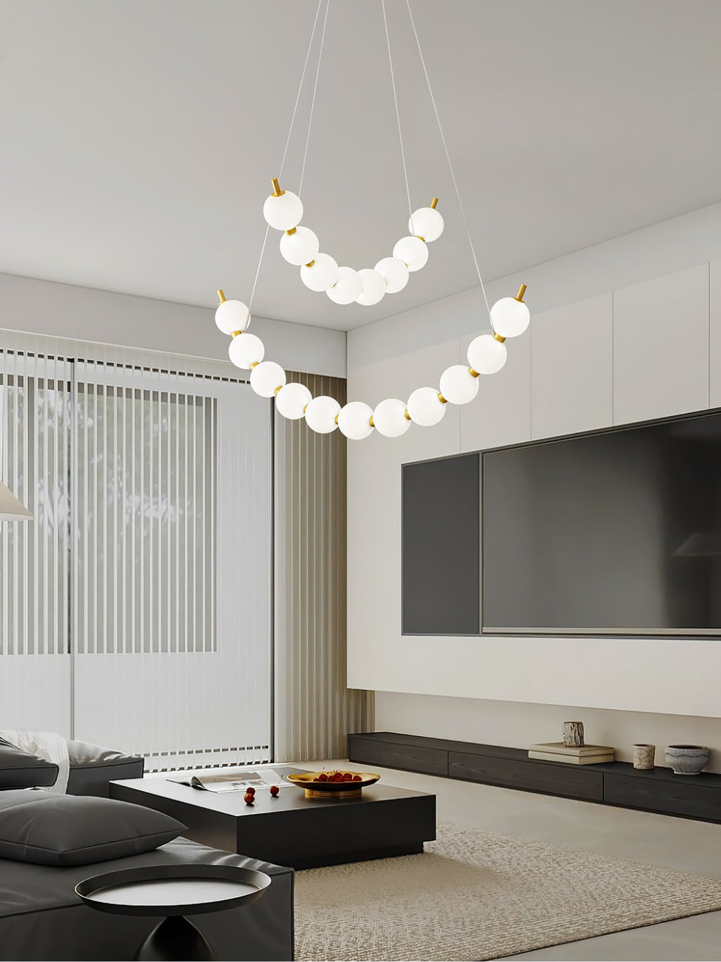 acrylic-pearls-chandelier-anzaz-Brass & White-13