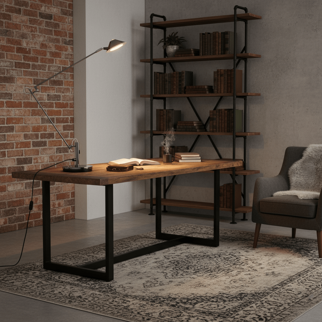 adjustable-black-office-task-lamp-anzaz-Bright Black & Warm Light-3