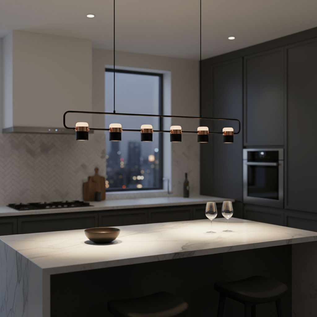 adjustable-glass-pendant-light-anzaz-Rose Gold+Black-3
