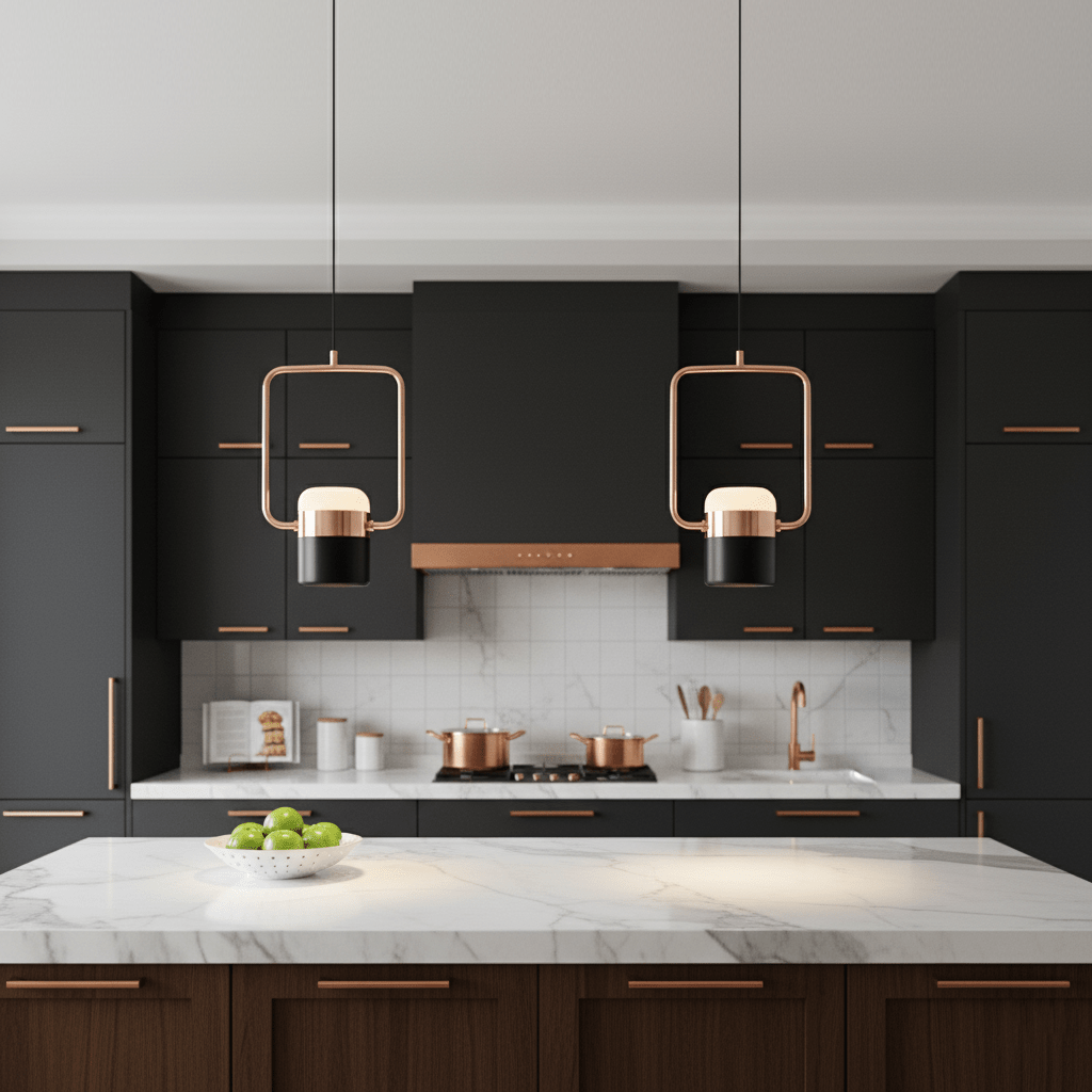 adjustable-glass-pendant-light-anzaz-Rose Gold+Black-8