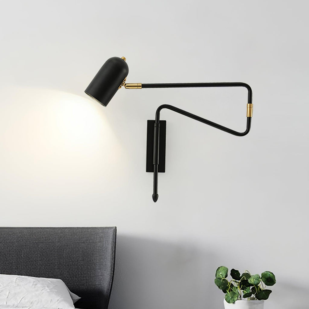 adjustable-arm-reading-wall-lamp-anzaz-Black & Gold-3