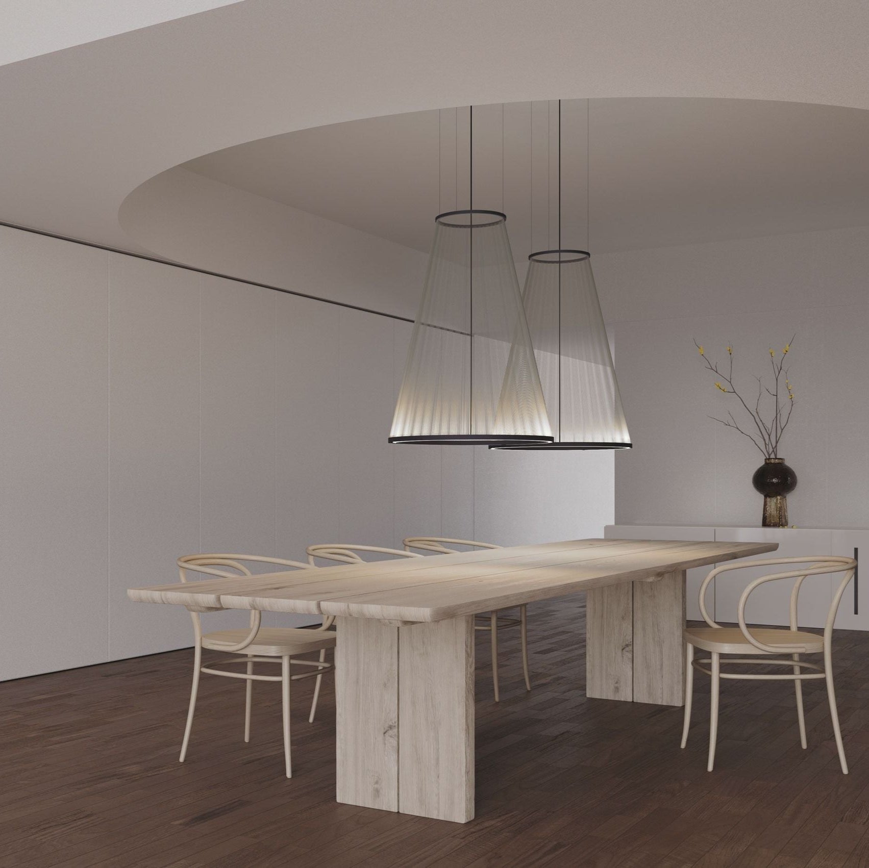 aeris-mesh-pendant-light-anzaz-Black & Beige-2