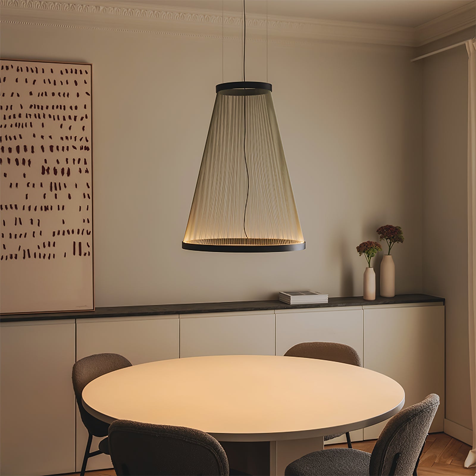 aeris-mesh-pendant-light-anzaz-Black & Beige-8