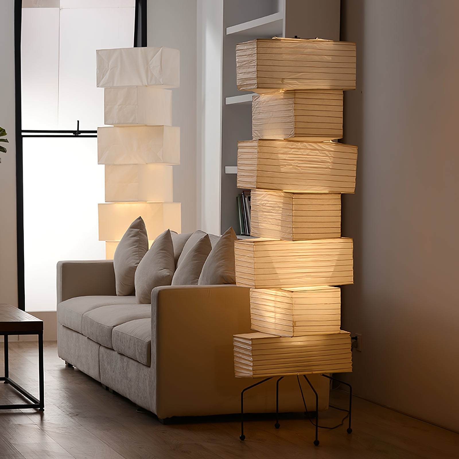 lana-stacked-floor-lamp-anzaz-Black & White-2