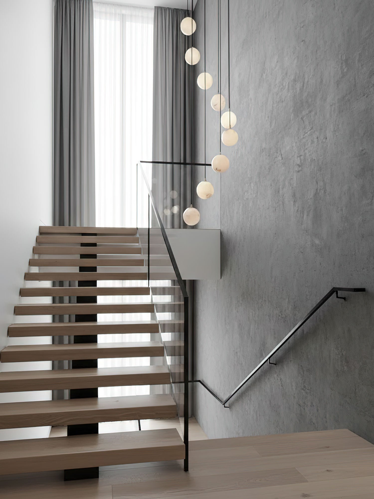 alabaster-balls-cluster-chandelier-anzaz-Black & White-5