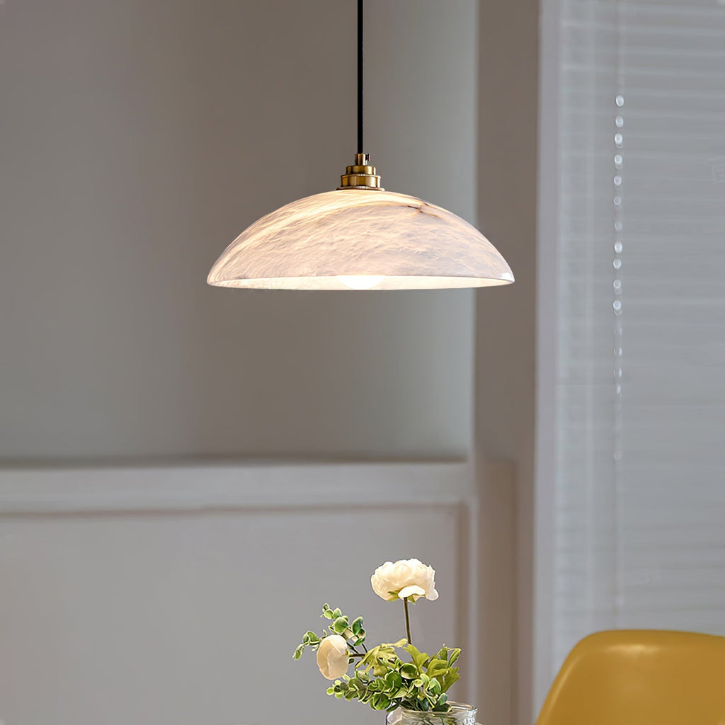 alabaster-dome-swag-pendant-lamp-anzaz-Brass & White-2