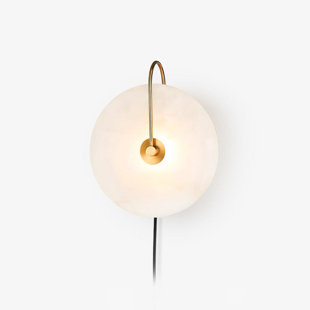 alabaster-led-plug-in-wall-lamp-anzaz-Gold & Black cable-1