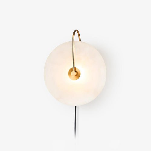 alabaster-led-plug-in-wall-lamp-anzaz-Gold & Black cable-1