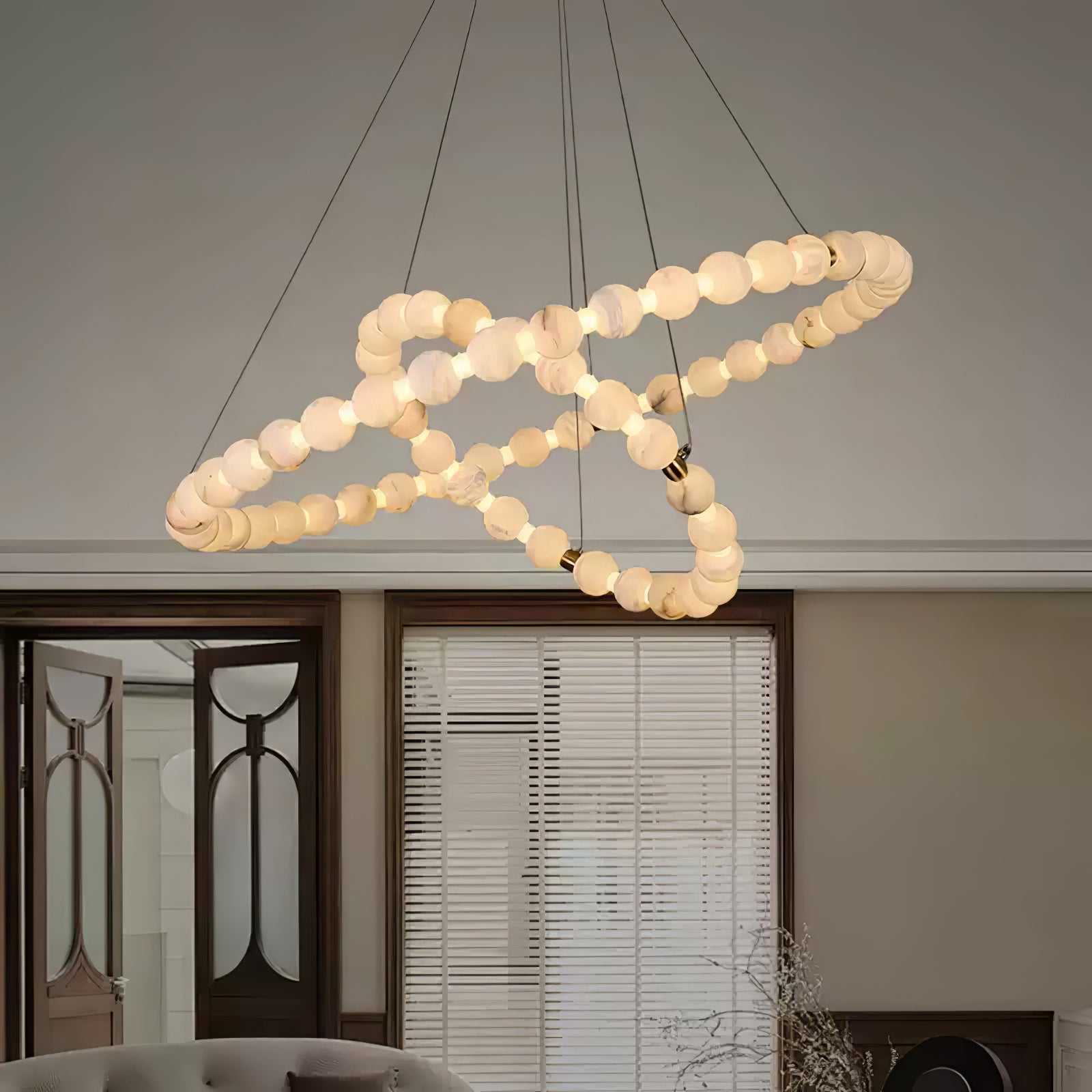 alabaster-orb-ring-chandelier-anzaz-Gold & White-4