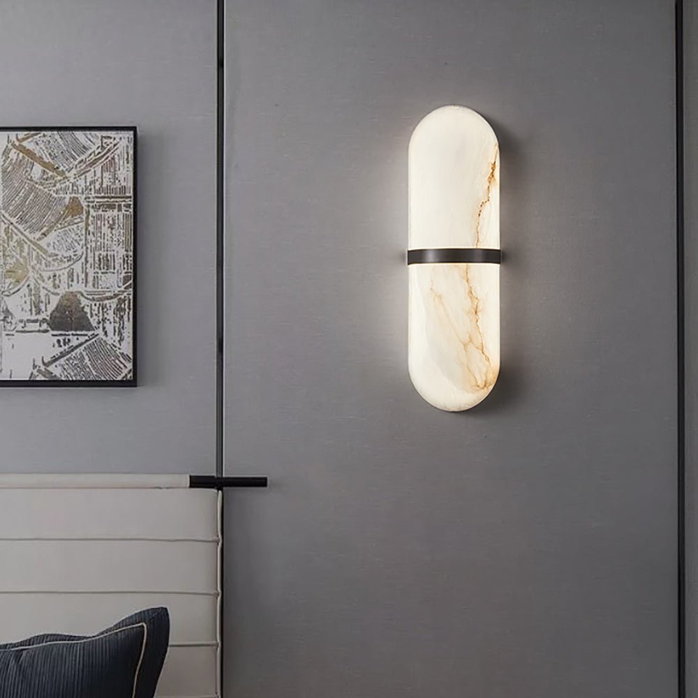 alabaster-pill-wall-light-anzaz-Black & Warm Light-6