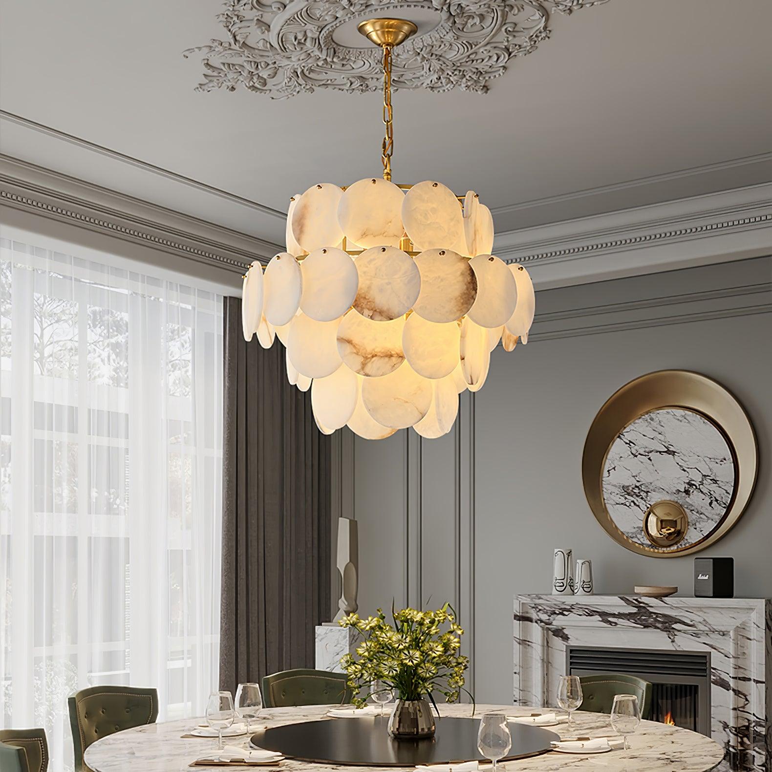 alabaster-shell-brass-chandelier-anzaz-Brass & White-2