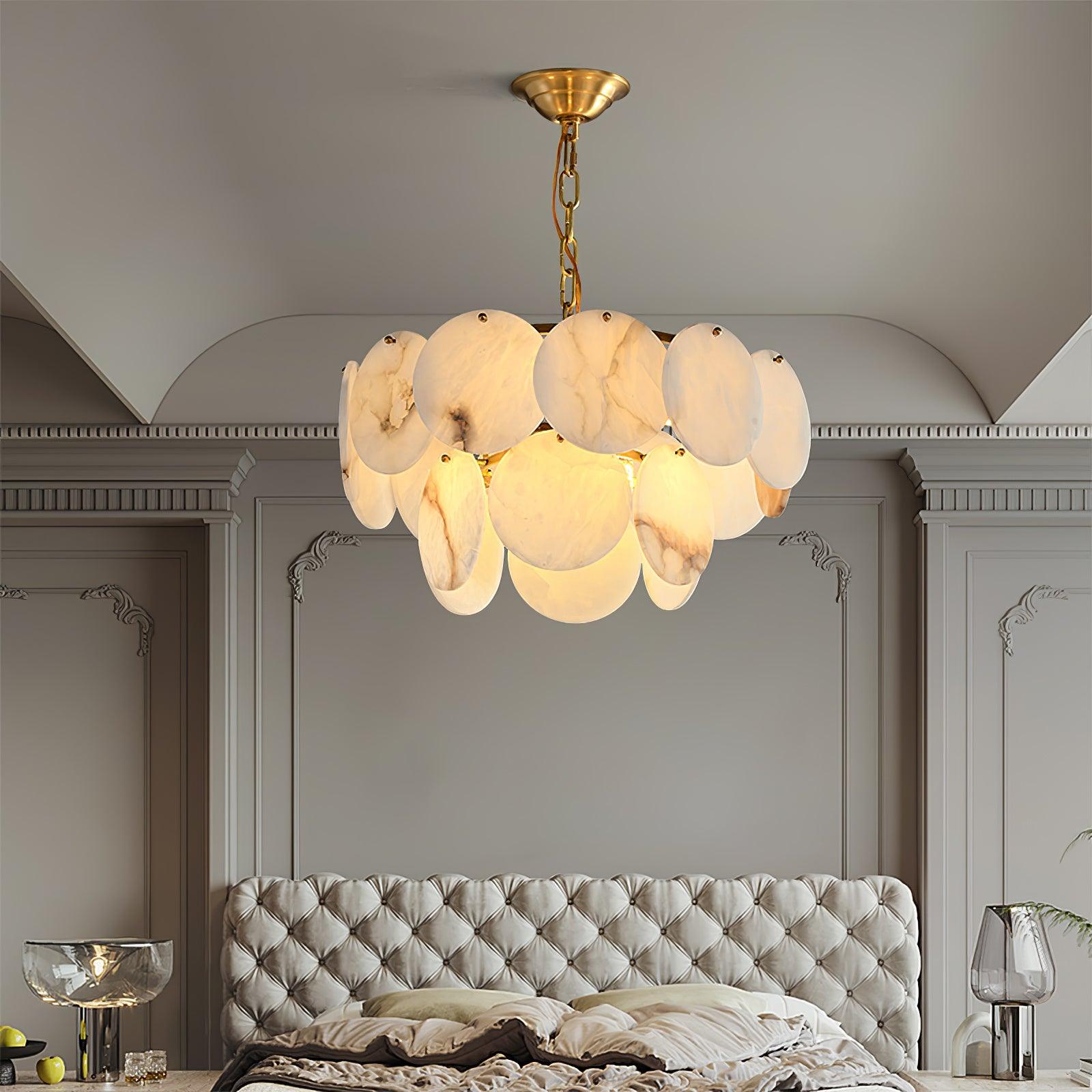 alabaster-shell-brass-chandelier-anzaz-Brass & White-4