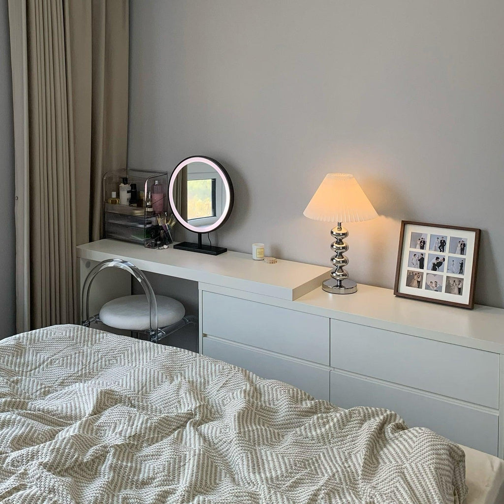 aleisha-pleated-table-lamp-anzaz-Chrome + White-3