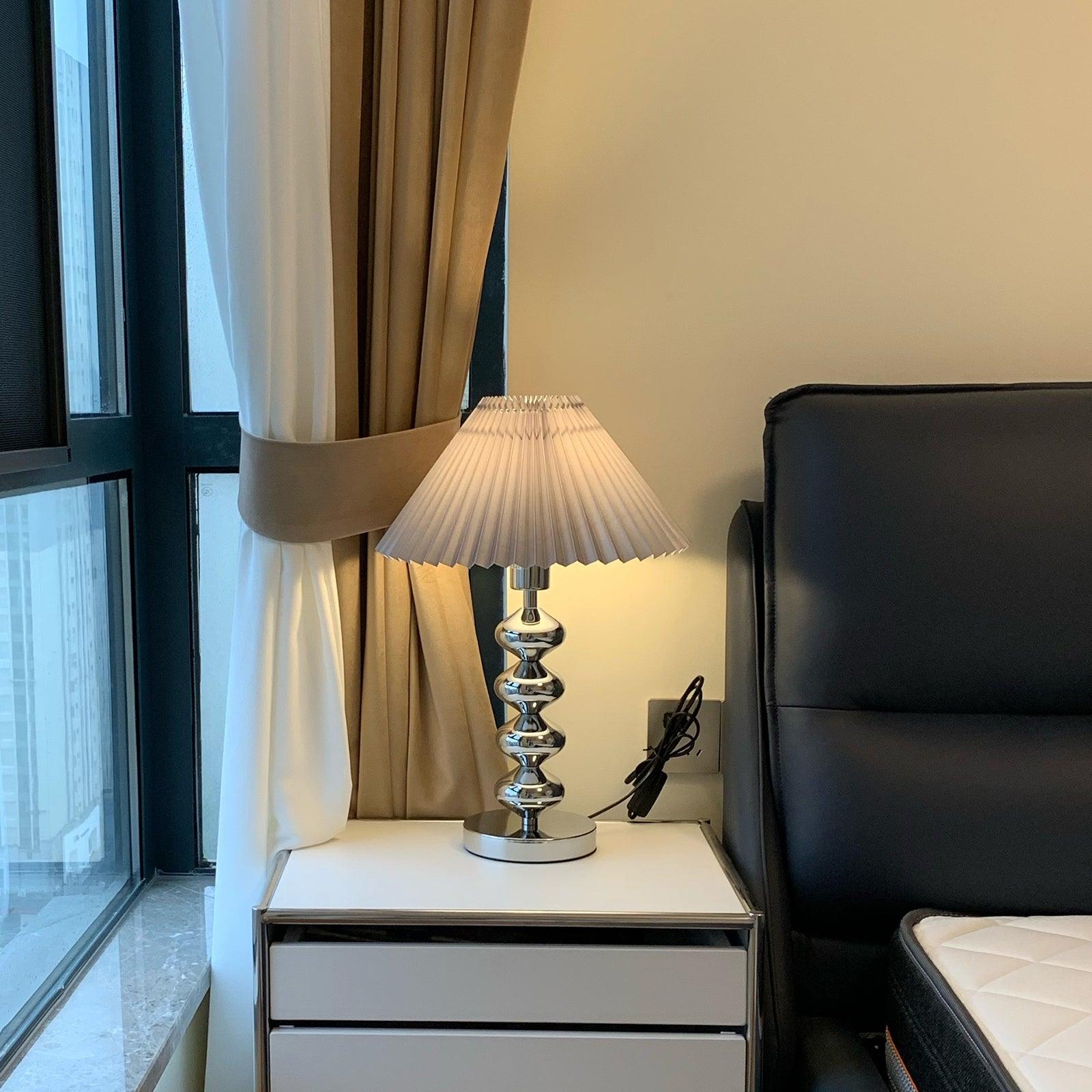 aleisha-pleated-table-lamp-anzaz-Chrome + Black-5