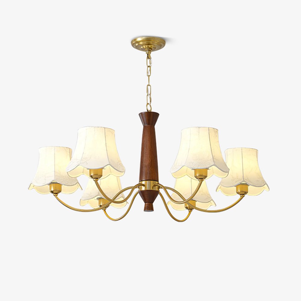 alyssa-fabric-chandelier-anzaz-Walnut Wood & Brass-1