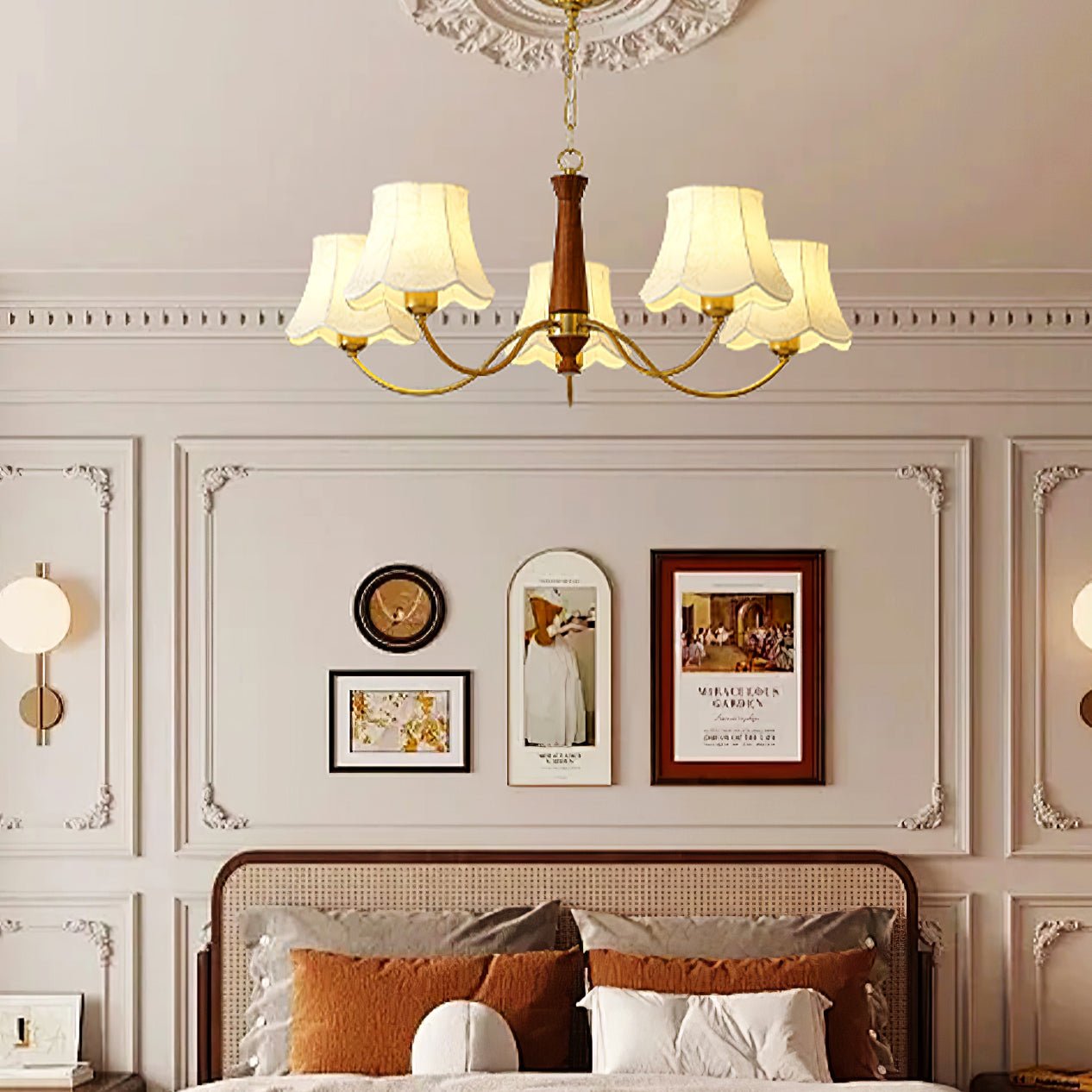 alyssa-fabric-chandelier-anzaz-Walnut Wood & Brass-3