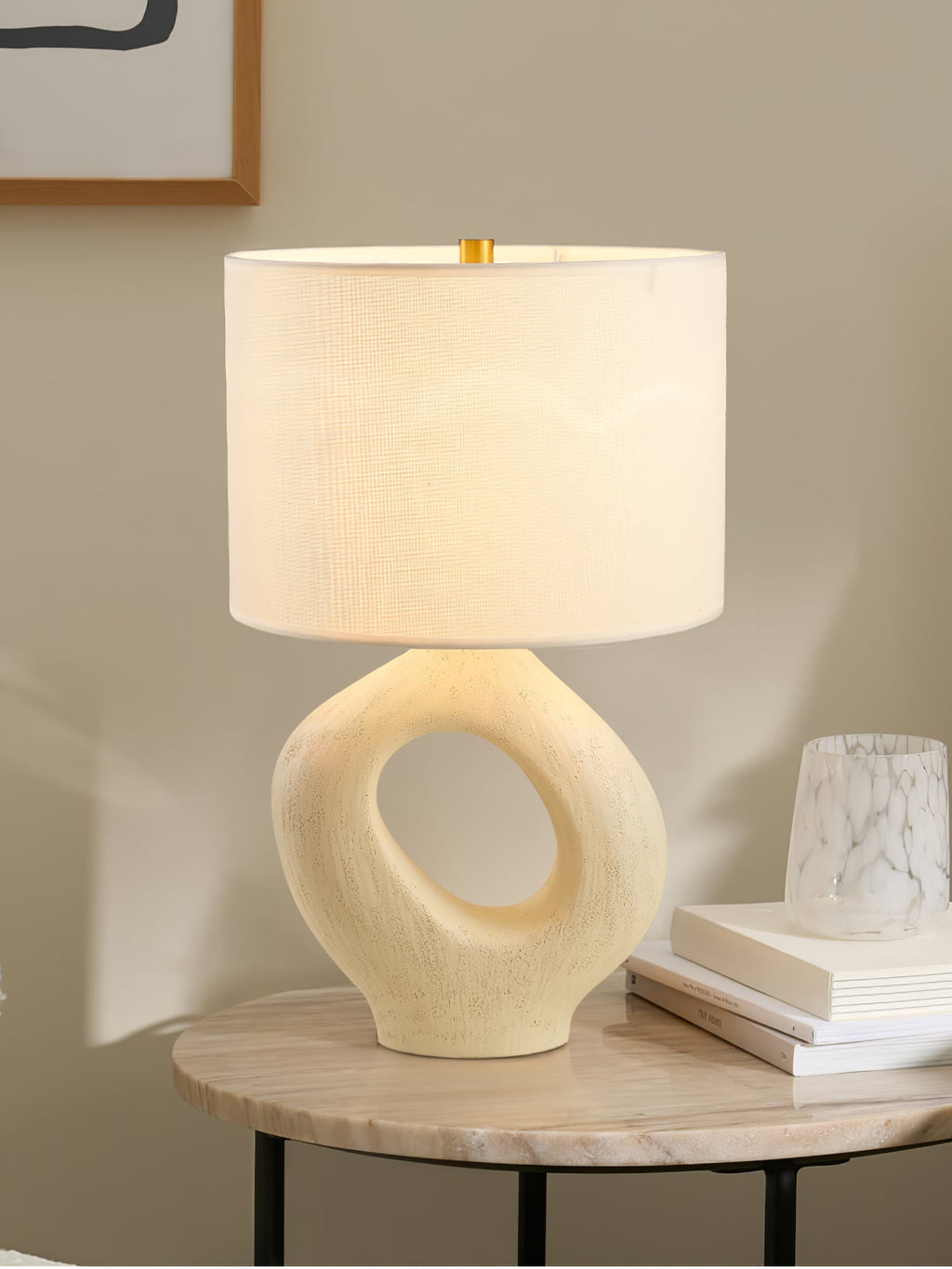 amara-sculptural-table-lamp-anzaz-Black & Grey Lampshade-6
