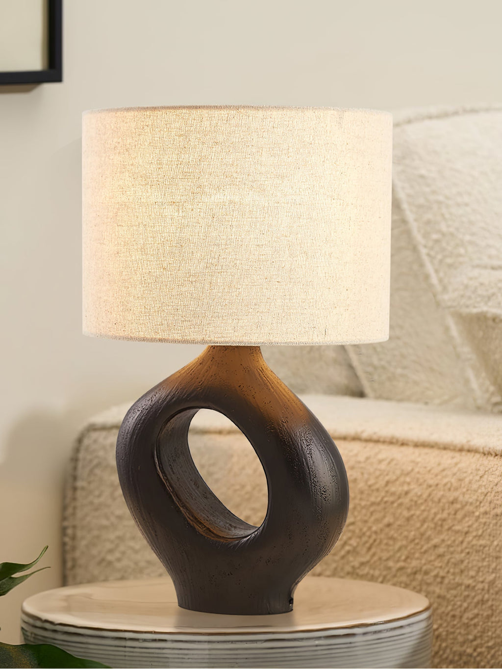 amara-sculptural-table-lamp-anzaz-Black & Grey Lampshade-7
